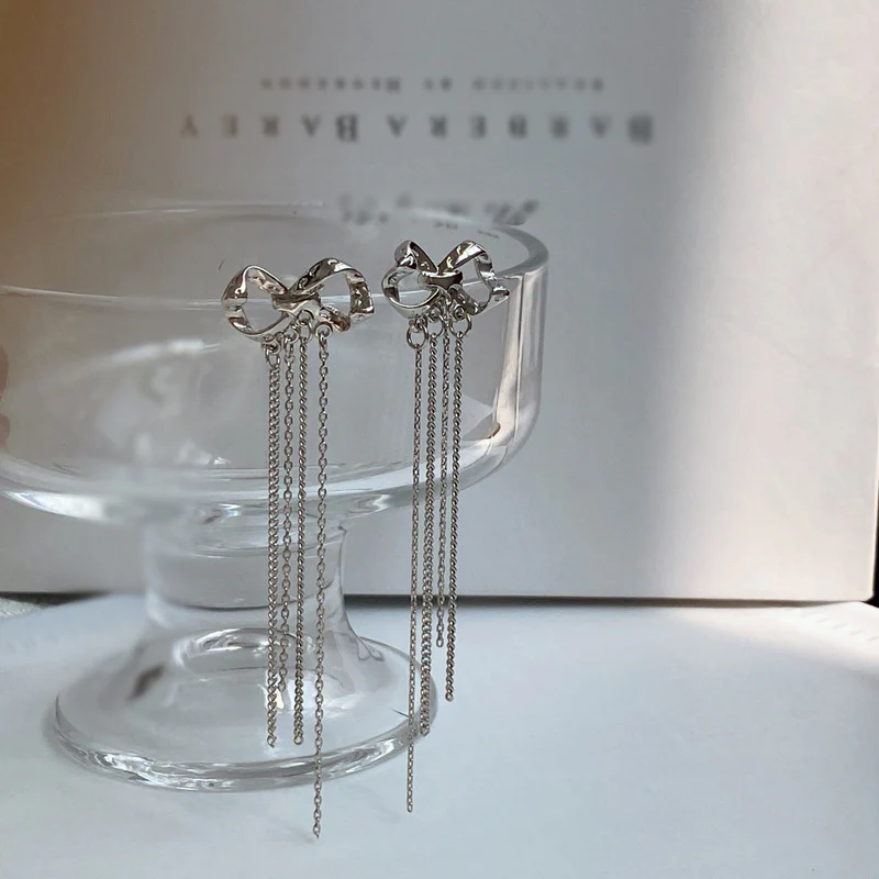 Luninana Earrings - Hanging Ribbon Earrings YBY023