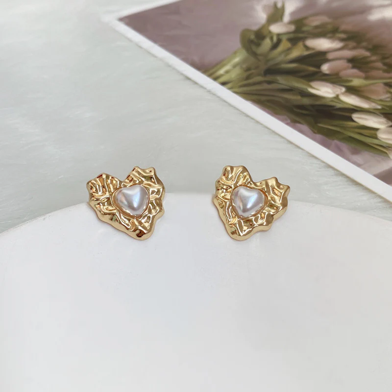 Luninana Earrings - Heartwarming Pearl Earrings YBY049