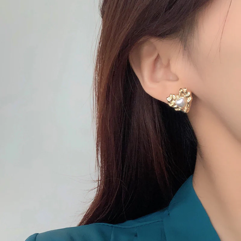 Luninana Earrings - Heartwarming Pearl Earrings YBY049 - Image 3