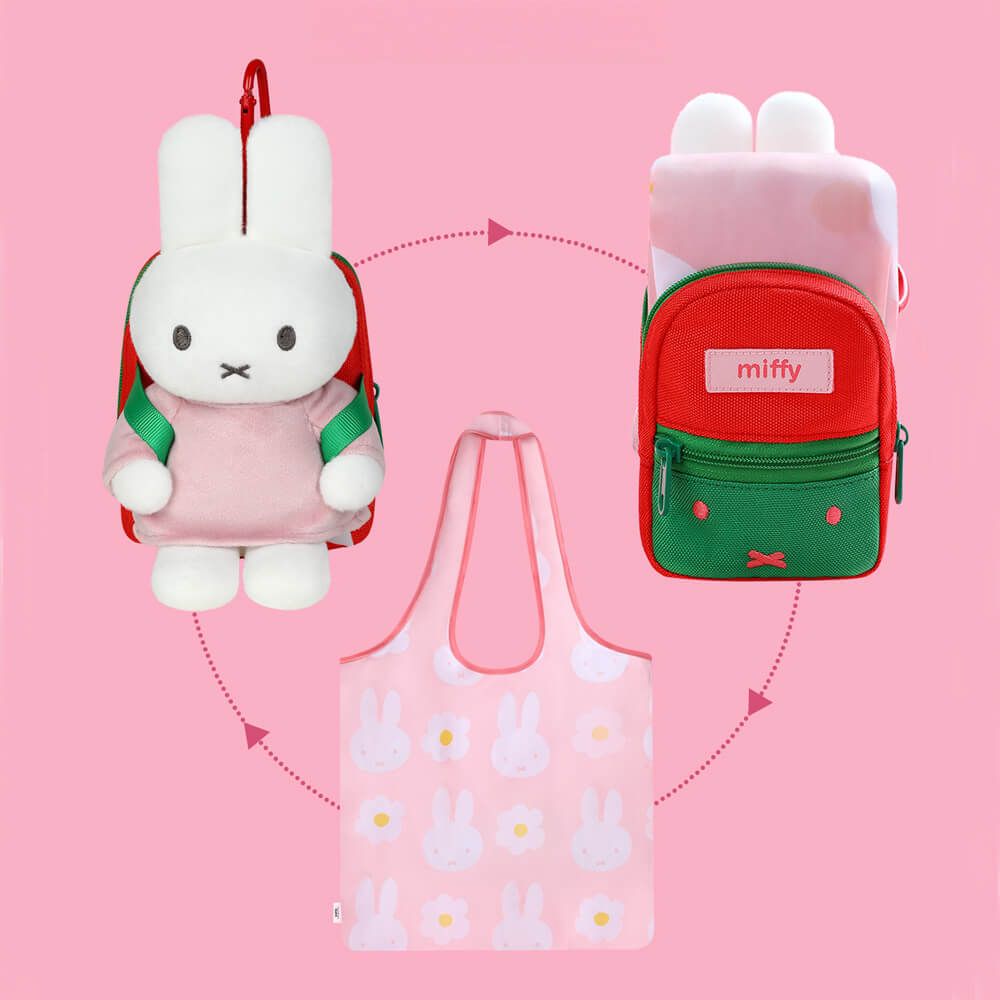 Miffy Backpack Keyring with Tote Bag Set - Image 4