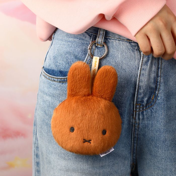 Miffy Brown Plush Purse Keychain - Image 8