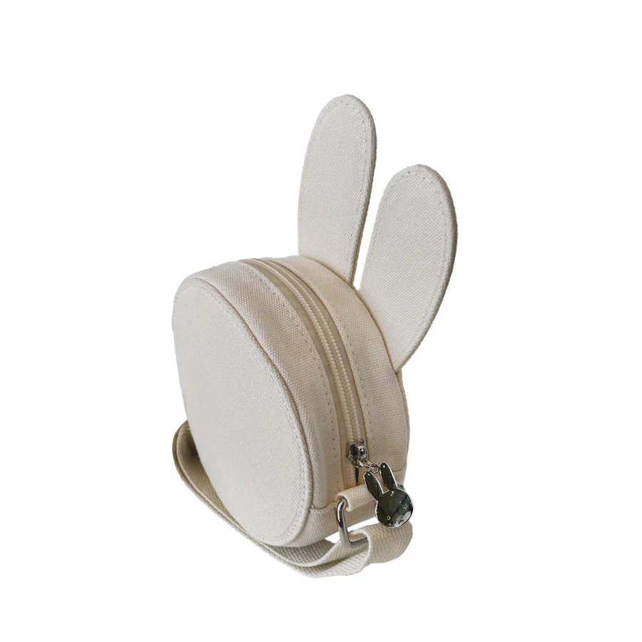 Miffy Crossbody Bag Canvas Ears Pink Small - Image 4