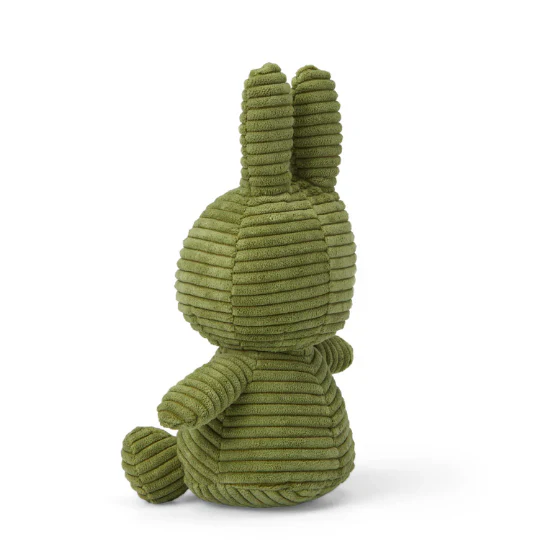 Miffy & Friends Miffy (ECO) Corduroy Olive Green 23cm - Image 3