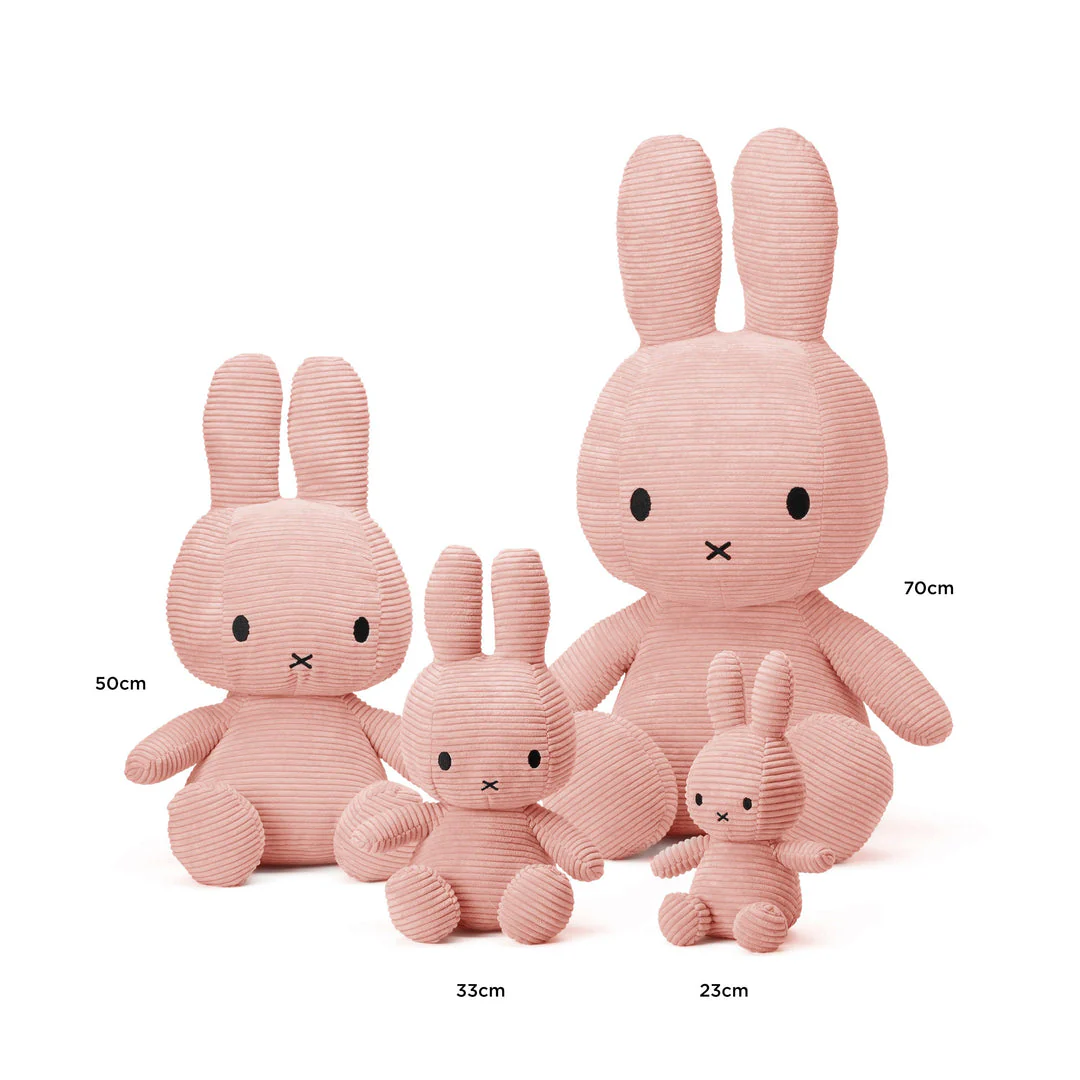 Miffy & Friends Miffy (ECO) Corduroy Pink 70cm - Image 2