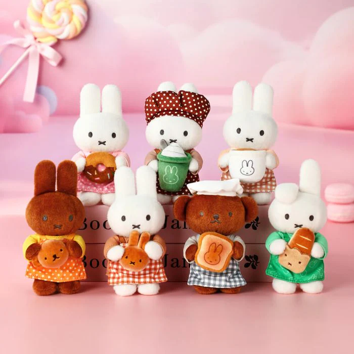 Miffy & Friends Blind Box: Miffy Bakery Series Plush Keychain 14cm - Image 3