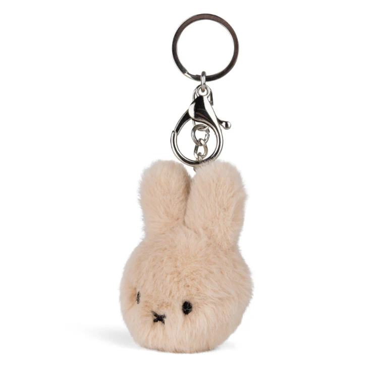 Miffy & Friends Miffy ECO Fuzzy Keychain Beige 8cm-New Version - Image 2