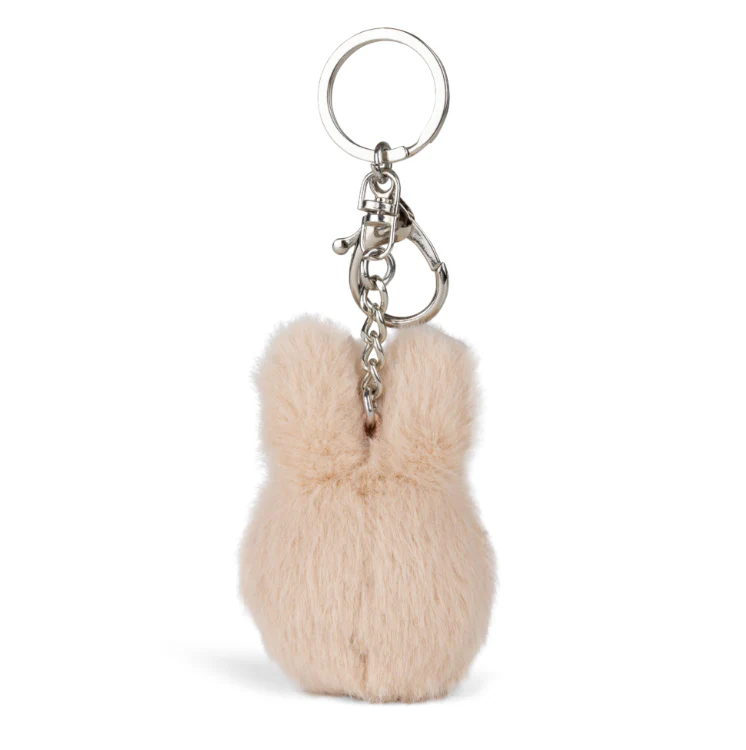 Miffy & Friends Miffy ECO Fuzzy Keychain Beige 8cm-New Version - Image 3