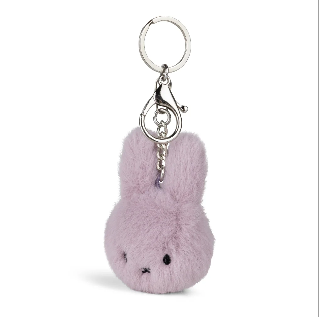 Miffy & Friends Miffy ECO Fuzzy Keychain Lilac 8cm-New Version - Image 2