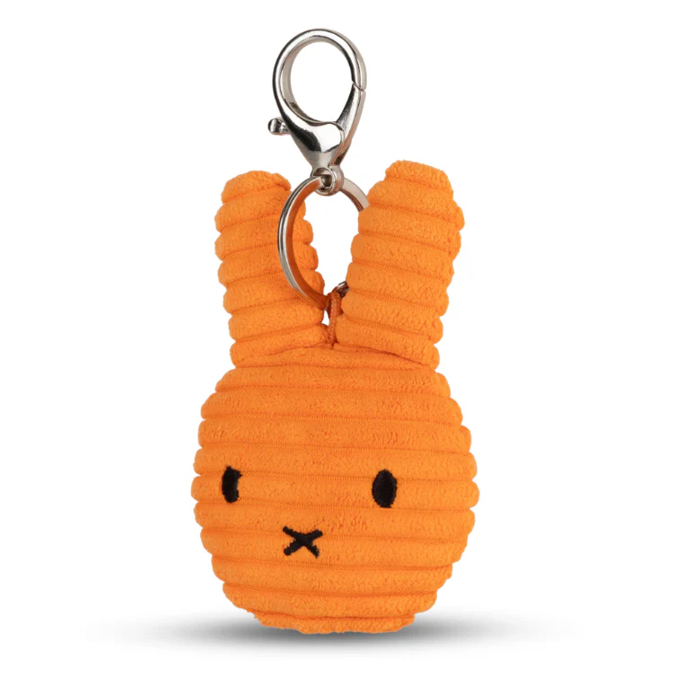 Miffy & Friends Miffy Flat Keychain ECO Corduroy Orange 10 cm - Image 2