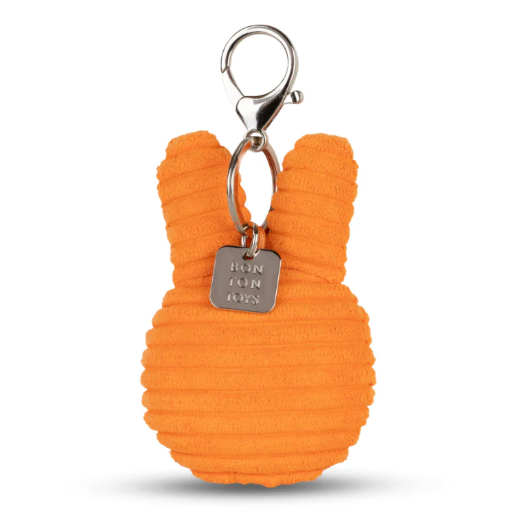 Miffy & Friends Miffy Flat Keychain ECO Corduroy Orange 10 cm - Image 3