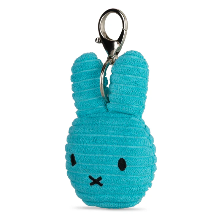 Miffy & Friends Miffy Flat Keychain ECO Corduroy Teal 10 cm - Image 2