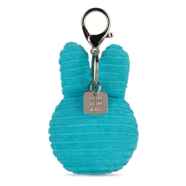 Miffy & Friends Miffy Flat Keychain ECO Corduroy Teal 10 cm - Image 3