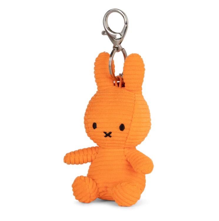 Miffy & Friends Miffy Keychain (ECO) Corduroy Orange 10cm - Image 2