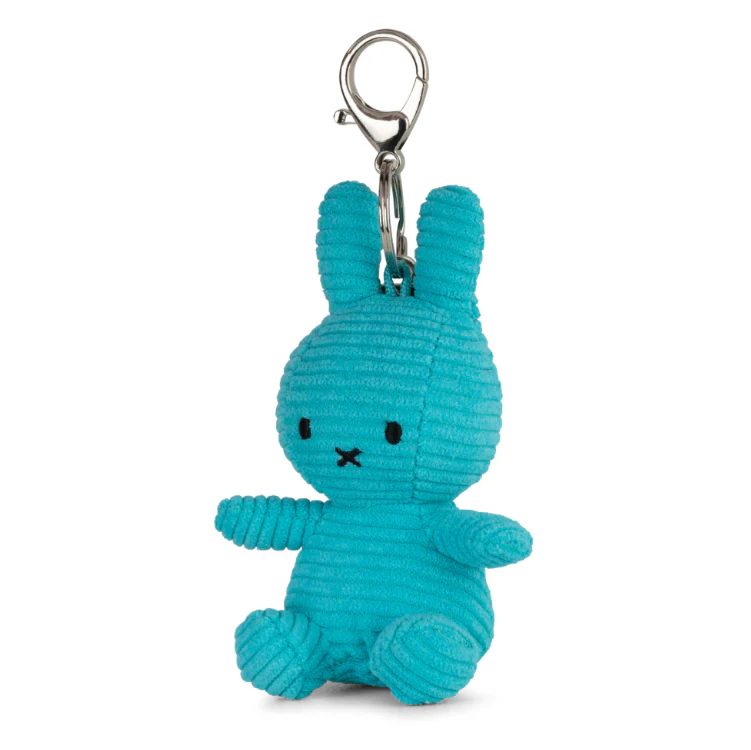 Miffy & Friends Miffy Keychain ECO Corduroy Teal 10 cm - Image 2