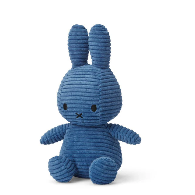 Miffy & Friends Miffy (ECO) Corduroy Kobalt Blue 23cm - Image 2