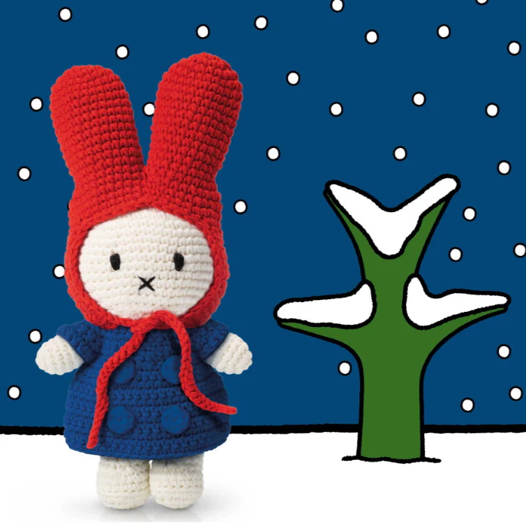 Miffy Handmade and her Blue Coat and Red Hat 25cm - Image 2