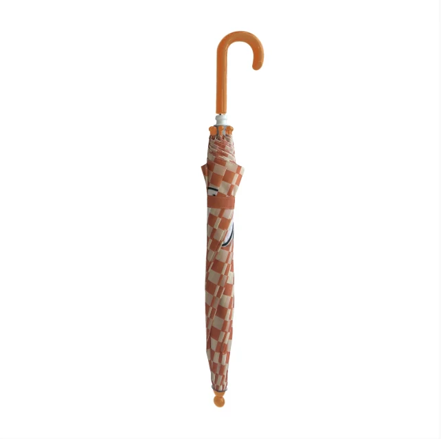 Miffy Umbrella Caramel White Checkerboard Small - Image 2