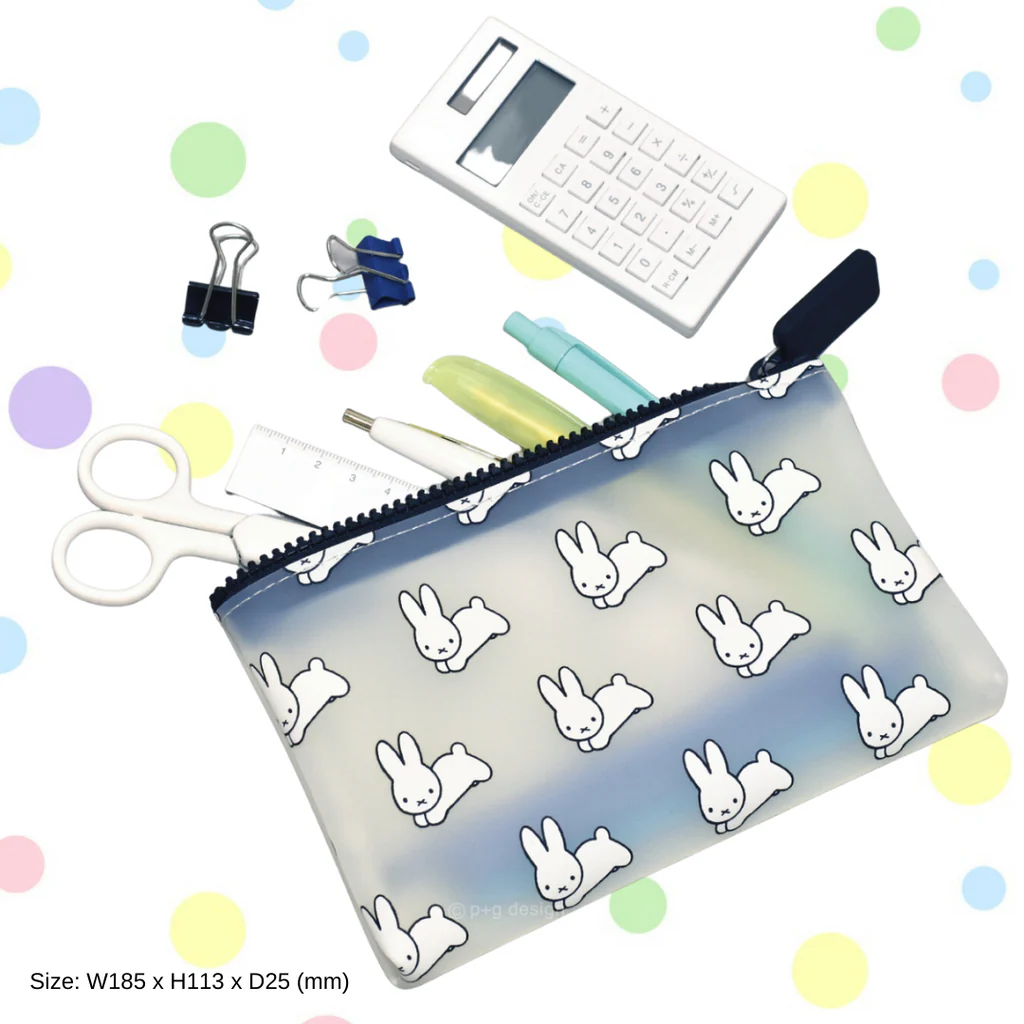 NUU Miffy Large Dick Bruna Clear Zipper Pouch - White 18.5cm - Image 2