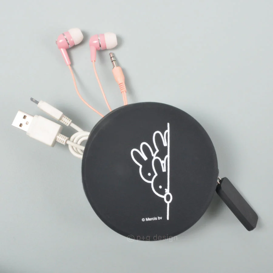 Miffy - CURUN Black Round Pouch - 9cm - Image 2