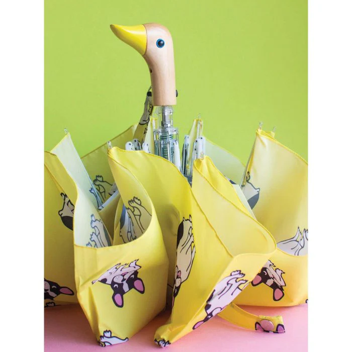 Original Duckhead Duck Umbrella Compact - Coucou Suzette Bouledogue Yellow 5x7x35cm - Image 9