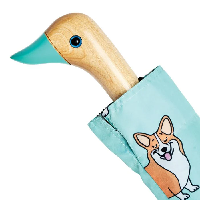 Original Duckhead Duck Umbrella Compact - Coucou Suzette Corgi Mint 5x7x35cm - Image 4