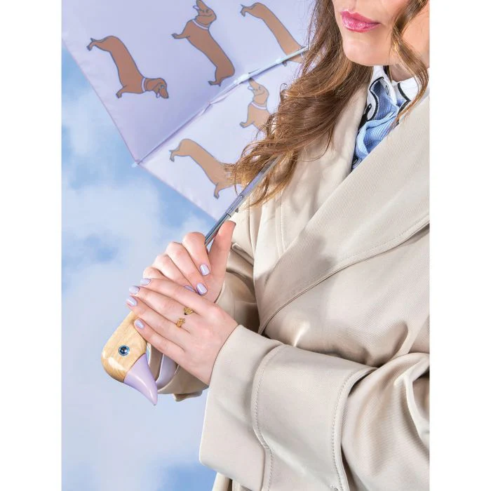 Original Duckhead Duck Umbrella Compact - Coucou Suzette Dachshund Purple 5x7x35cm - Image 10