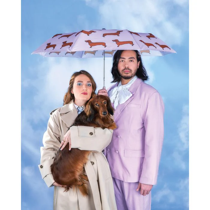 Original Duckhead Duck Umbrella Compact - Coucou Suzette Dachshund Purple 5x7x35cm - Image 11