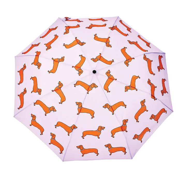 Original Duckhead Duck Umbrella Compact - Coucou Suzette Dachshund Purple 5x7x35cm - Image 2