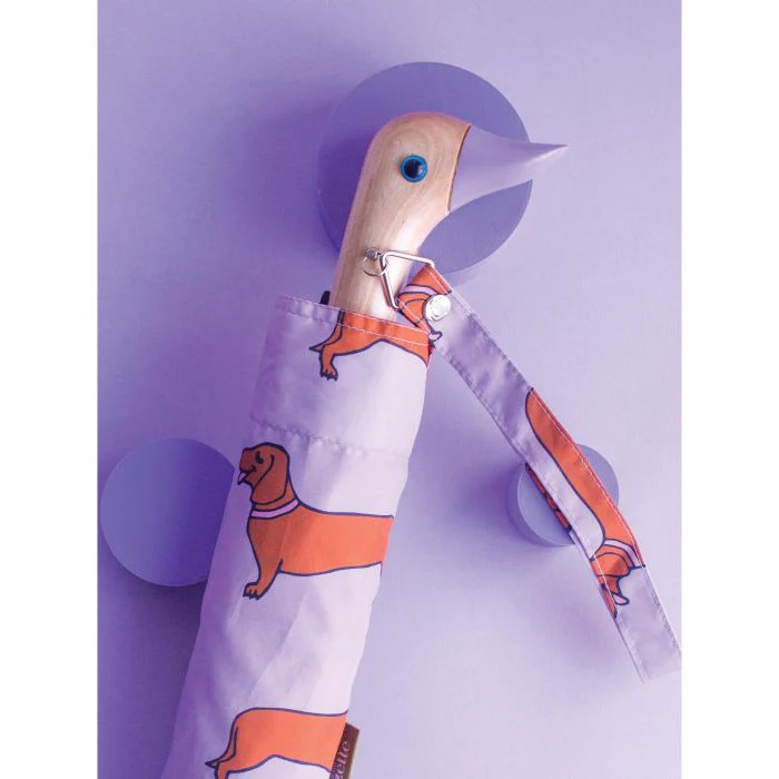 Original Duckhead Duck Umbrella Compact - Coucou Suzette Dachshund Purple 5x7x35cm - Image 8