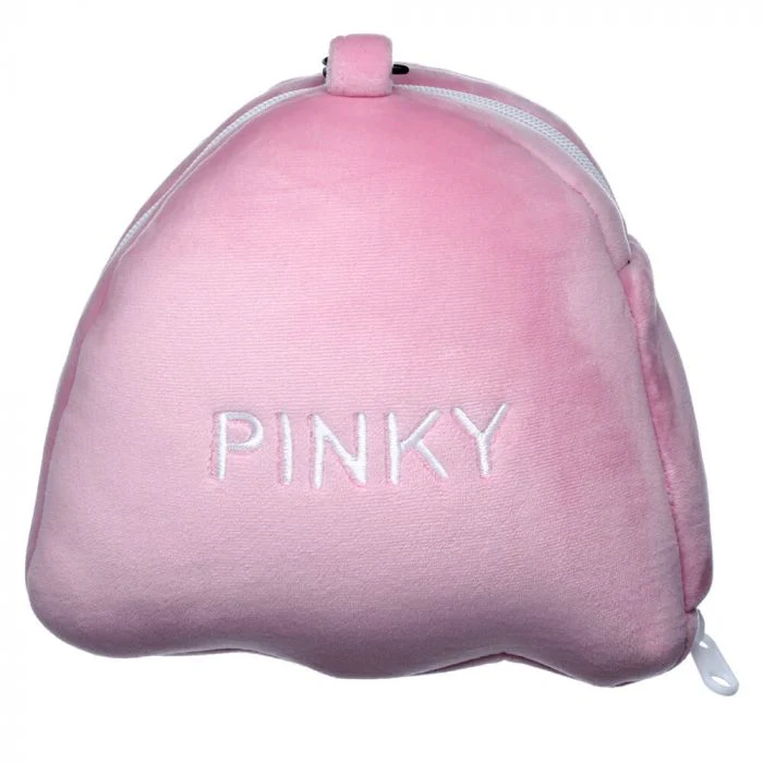 Pac-Man Pink Ghost Travel Pillow & Eye Mask Set - Image 4