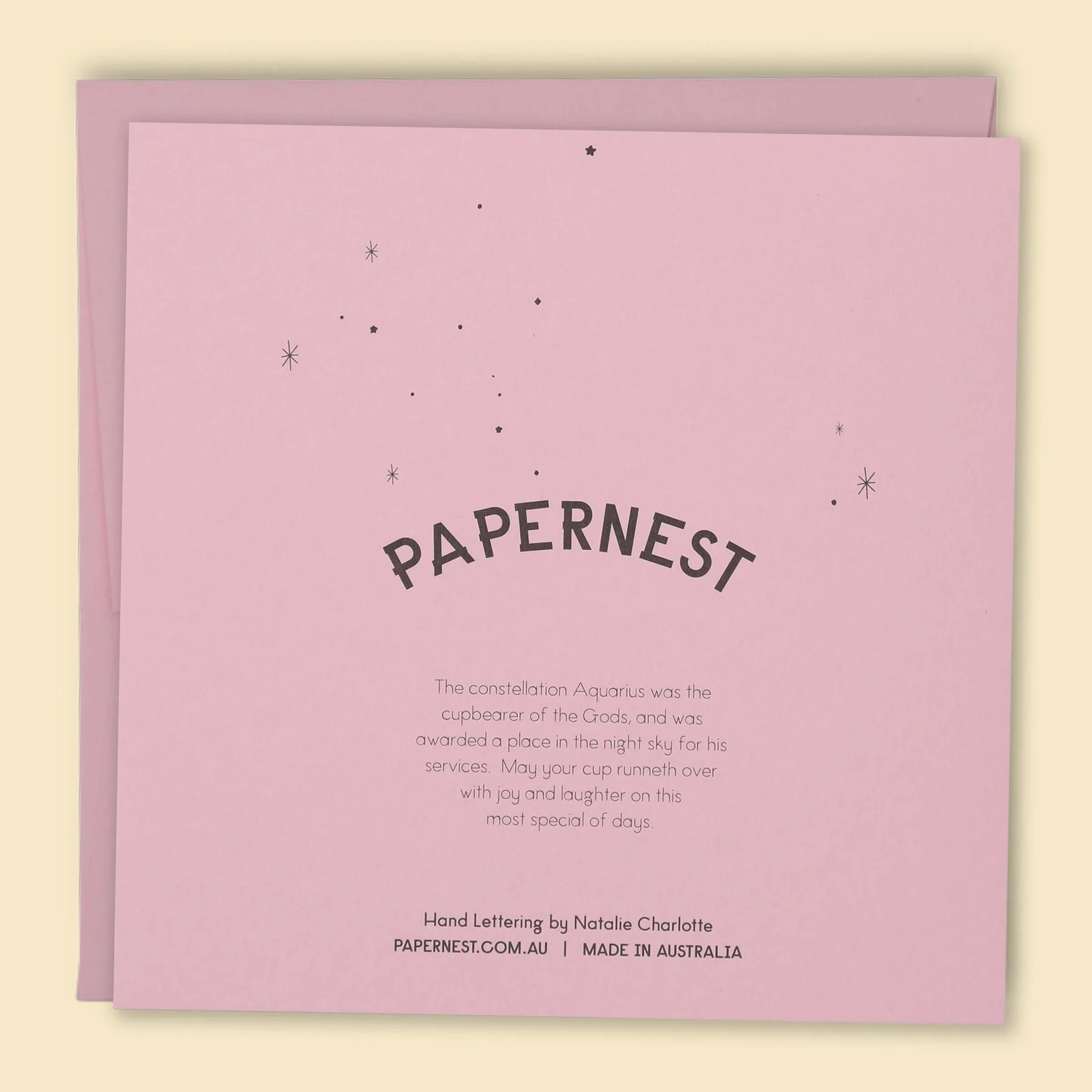 Papernest Happy Birthday Constellations Card Pink - Image 2