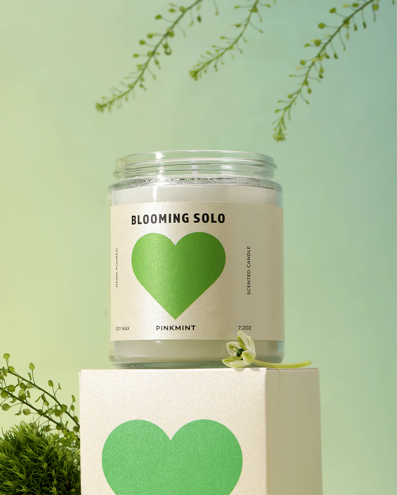 Pinkmint Candle Blooming Solo Soy Candle - Image 3
