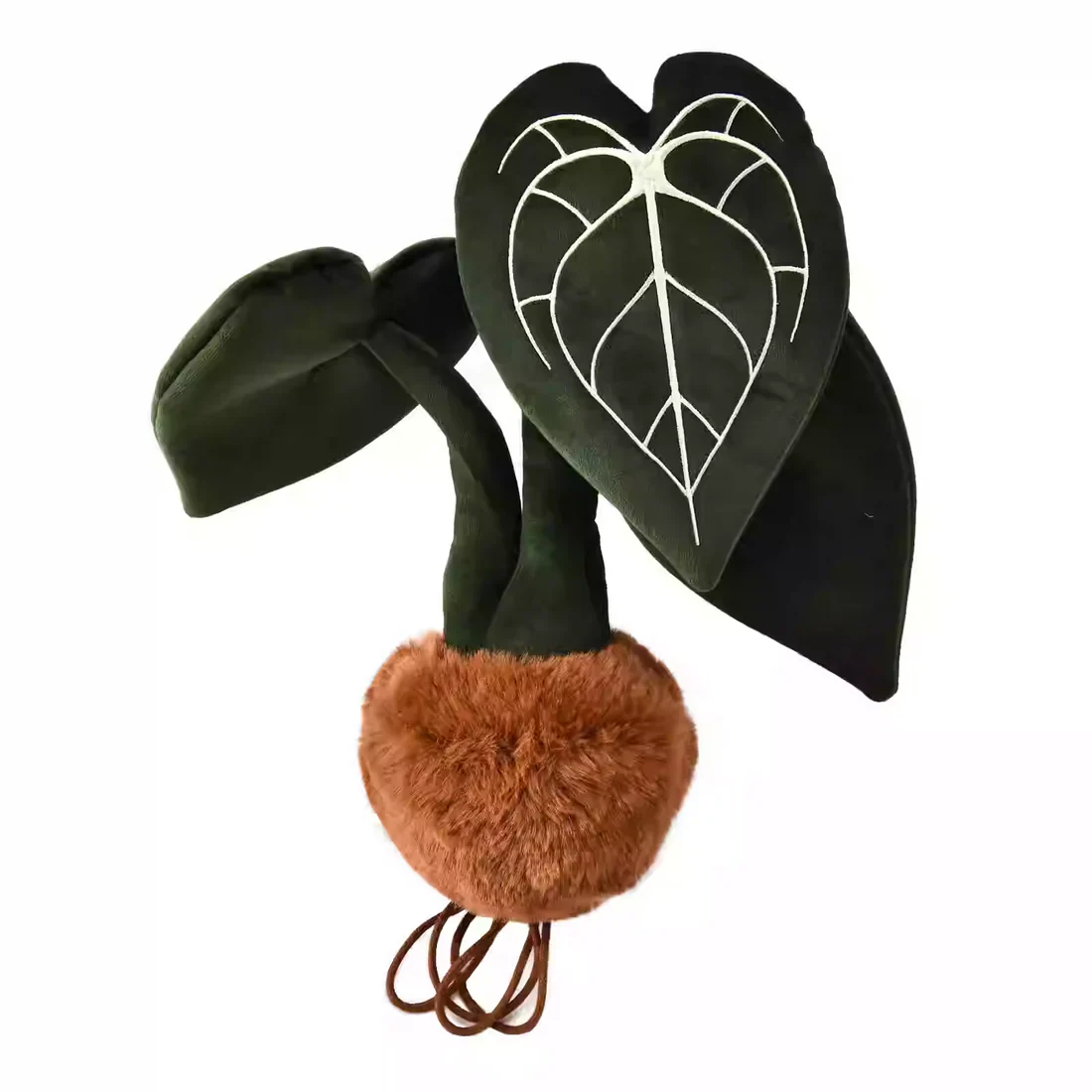 PlushWoods Klein Anthurium Plant Plush With Pot 25cm - Image 2