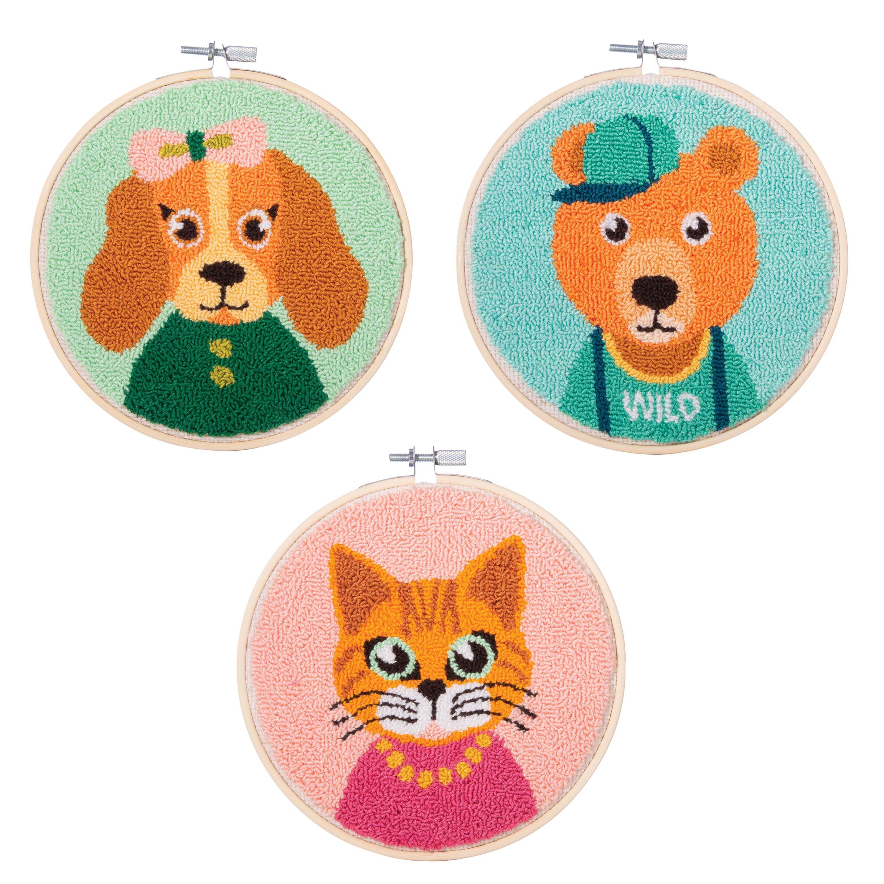 Punch Needle Kit - Amusing Animals - Image 2
