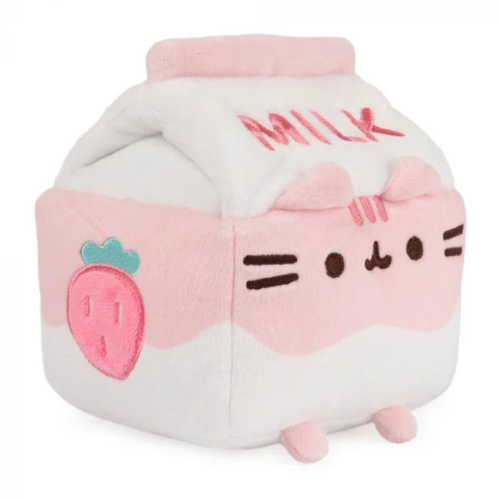 Pusheen Sips: Strawberry Milk 12cm - Image 2