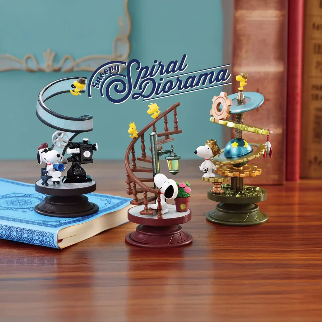 Re-Ment Peanuts Snoopy Spiral Diorama Collection Blind Box Figurines - Image 4