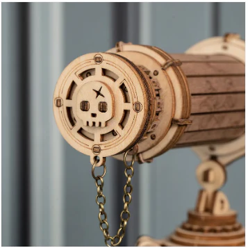 Robotime 3D DIY Wooden Puzzle Monocular Telescope - Image 2