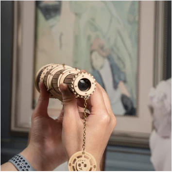 Robotime 3D DIY Wooden Puzzle Monocular Telescope - Image 3