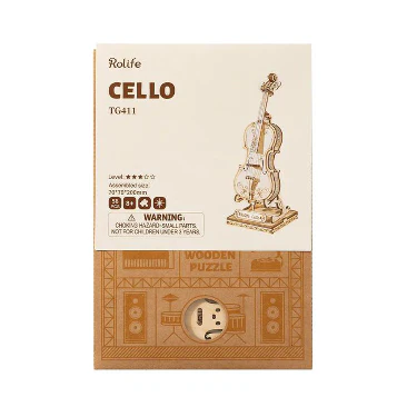 Robotime Classical 3D Cello - Image 3