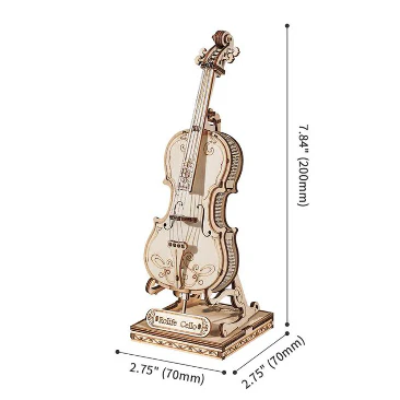 Robotime Classical 3D Cello - Image 4