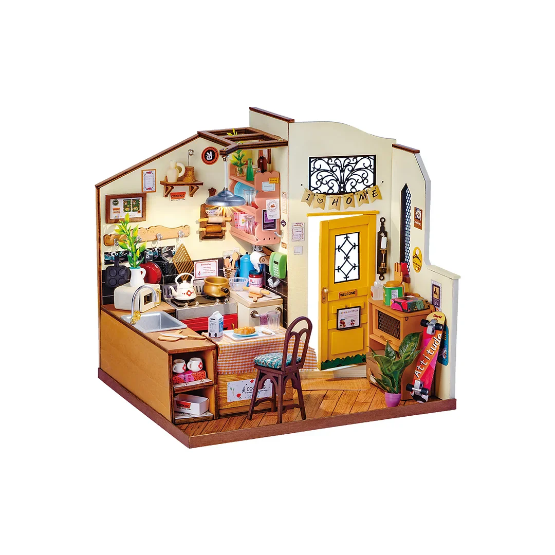 Robotime DIY Mini House Homey/Cozy Kitchen