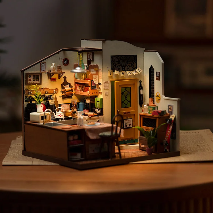 Robotime DIY Mini House Homey/Cozy Kitchen - Image 2