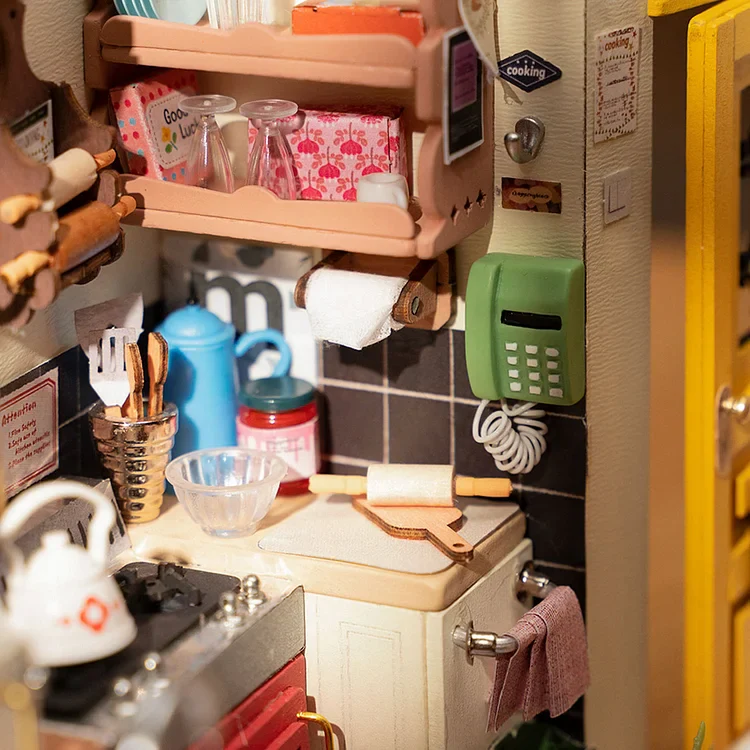 Robotime DIY Mini House Homey/Cozy Kitchen - Image 3