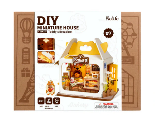 Robotime DIY Mini House Teddy's Breadbox - Image 2
