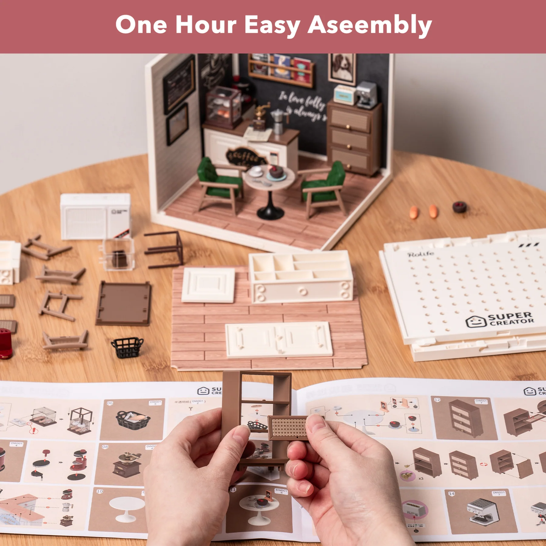 Robotime Rolife DIY Plastic Superstore Daily Inspiration/Breezy Time Cafe - Image 3