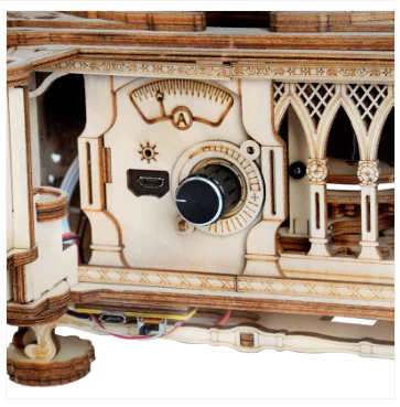 Robotime ROKR 3D Wooden Puzzle Classic Gramophone (Hand-rotating) Mechanical Models - Image 2