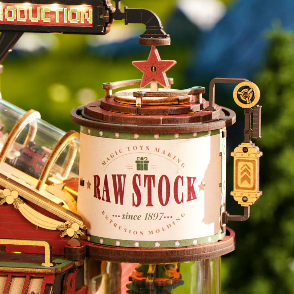 Robotime ROKR Christmas Dream Gift Factory Wooden Music Box EAB01 - Image 4