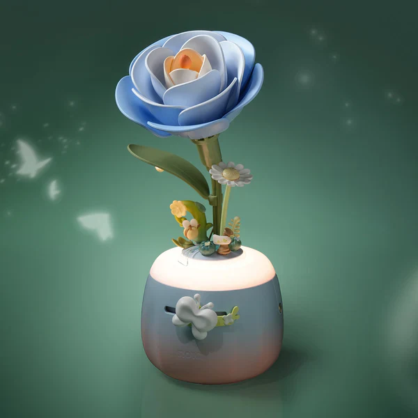 Robotime ROKR Starry Camellia Lamp DIY 3D Flower Night Light - Image 3