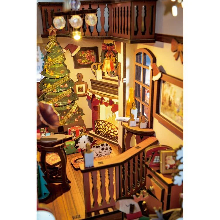 Robotime Rolife DIY Book Nook Christmas Indoor Scene TGC07 - Image 5