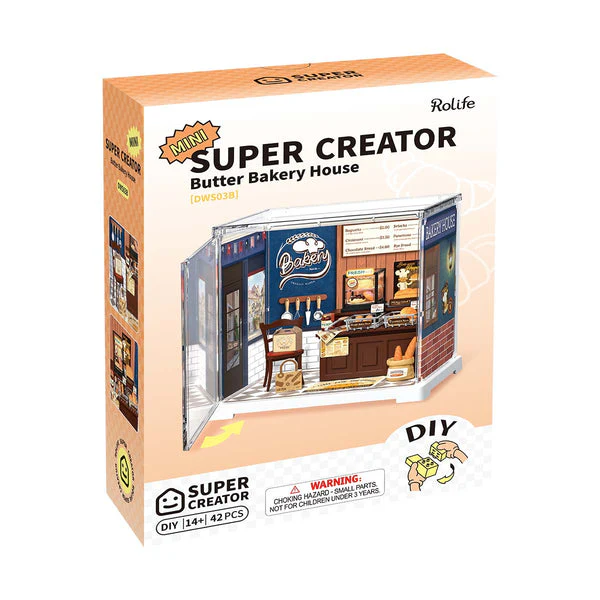 Robotime Rolife Butter Bakery House DIY Miniature House DWS03B - Image 4
